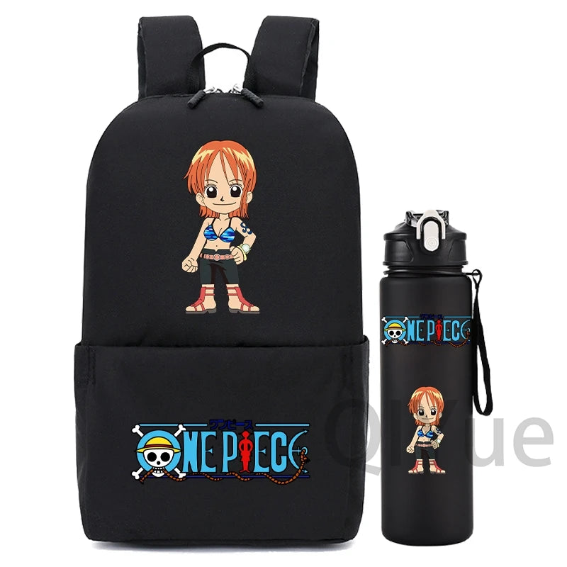 2Pcs/Set One Piece Backpack with 750ml Water Bottle - Image 17