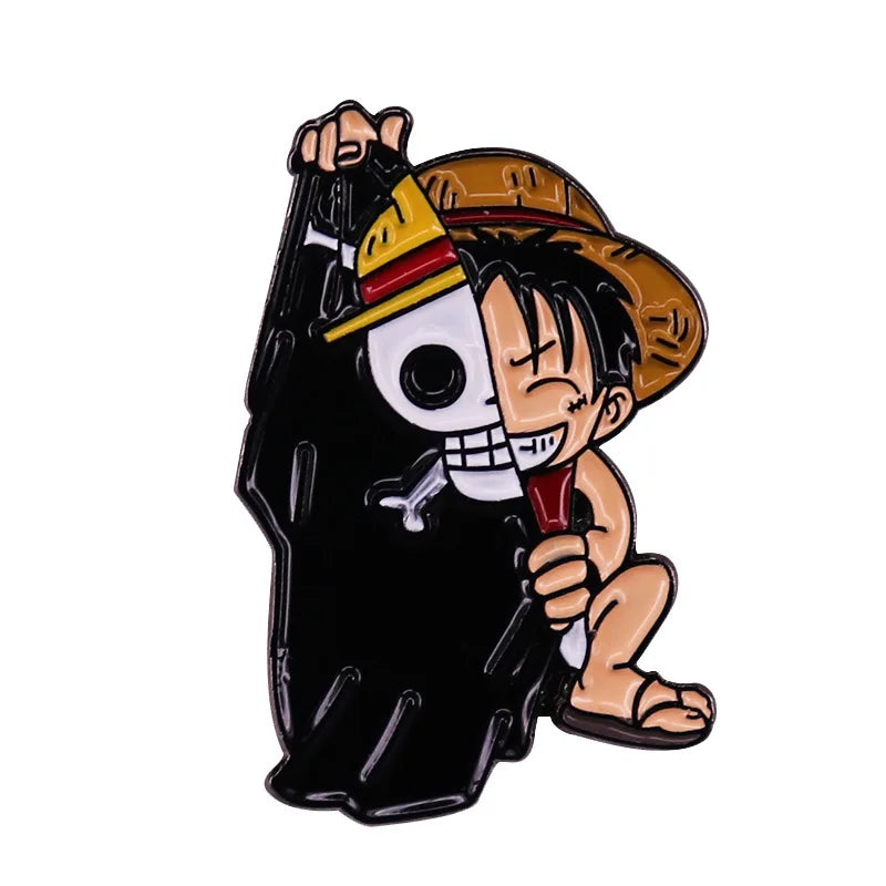 Anime One Piece Portgas·D· Ace Enamel Pins - Image 16