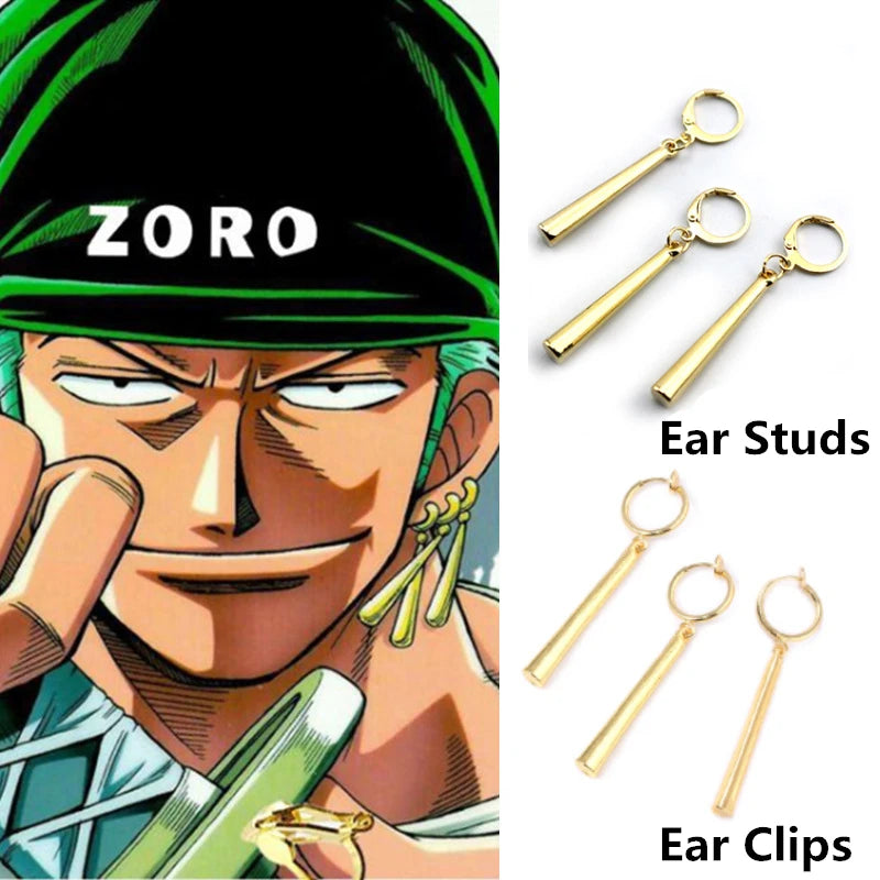 Kiss Jewelry Unisex 3Pcs/set Zoro Cosplay Earrings Prop - Image 9