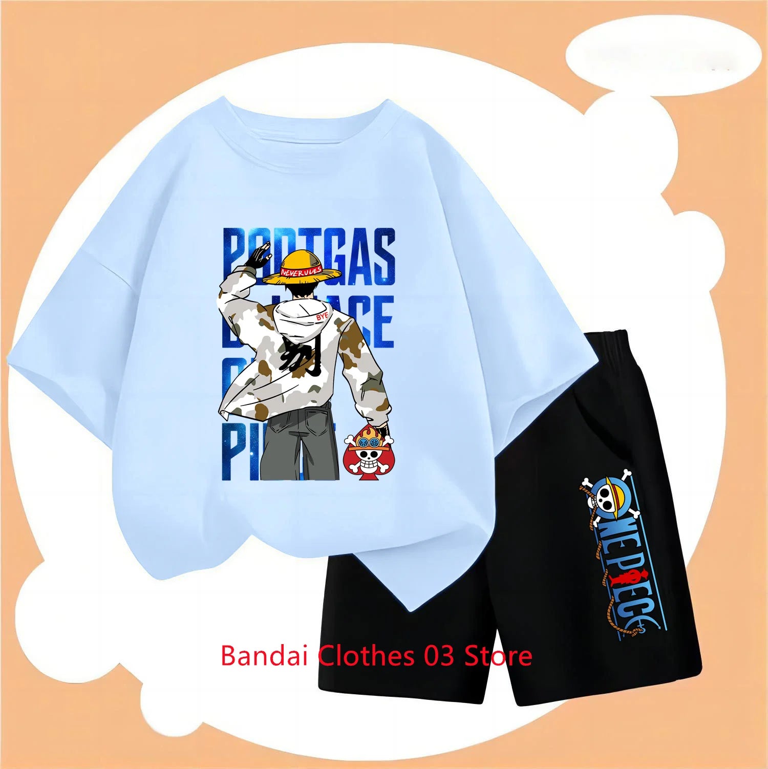 Children’s 2D One Piece T-Shirt & Pants Set - Image 16