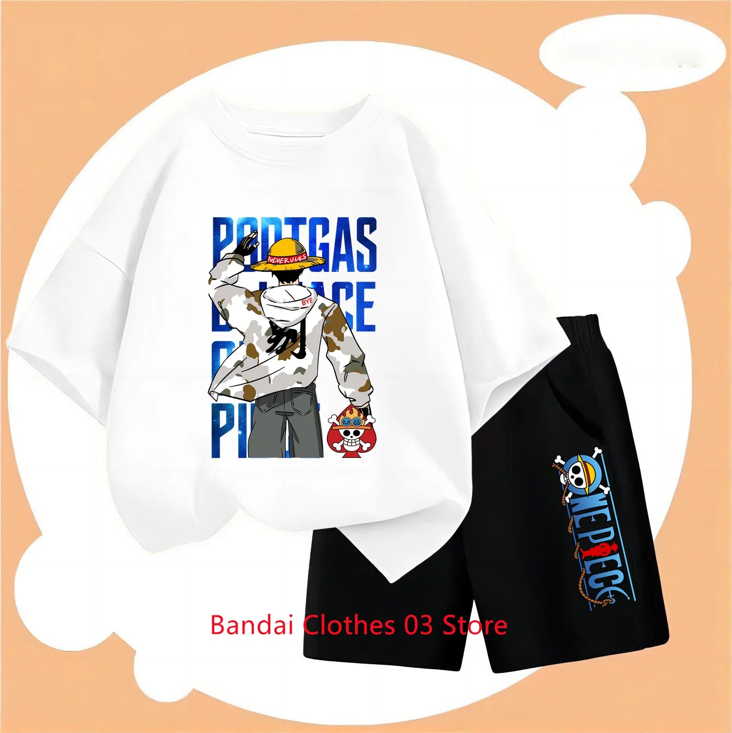 Children’s 2D One Piece T-Shirt & Pants Set - Image 9