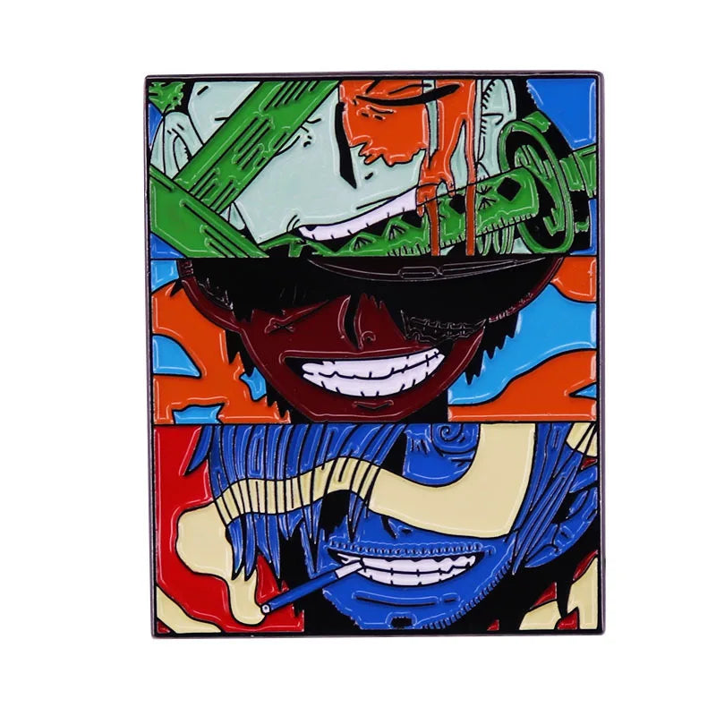 Anime One Piece Portgas·D· Ace Enamel Pins - Image 24