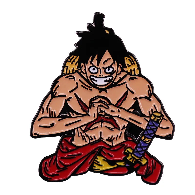 Anime One Piece Portgas·D· Ace Enamel Pins - Image 15