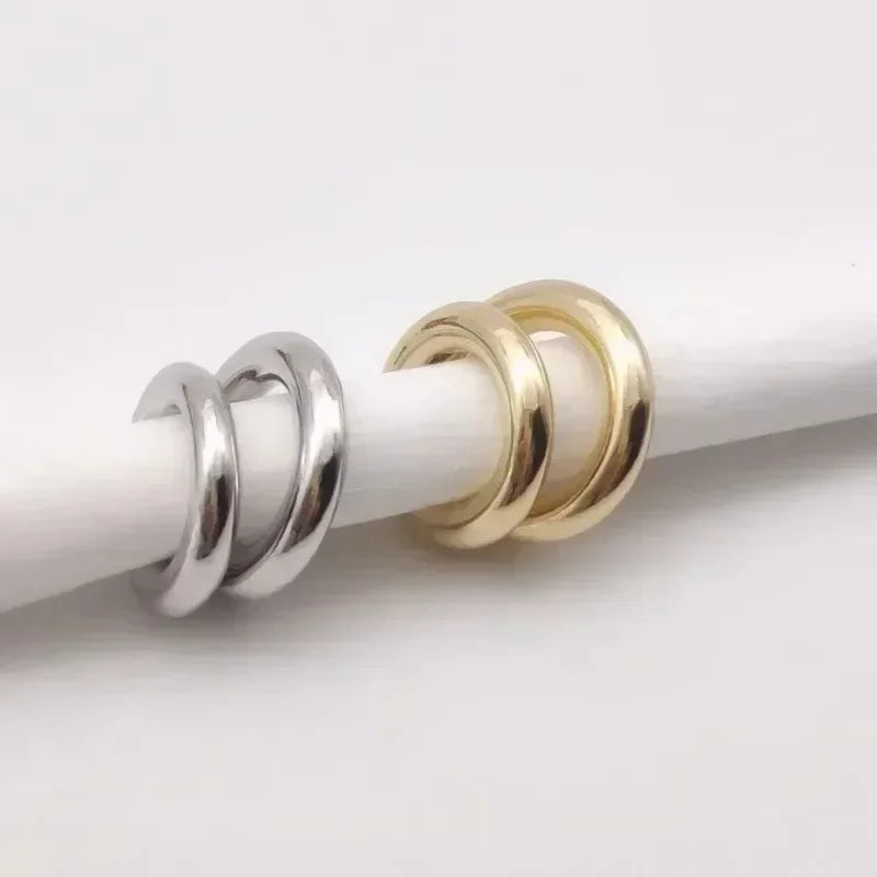 New Fashionable Asymmetric Circular Ear Cuff - Image 4