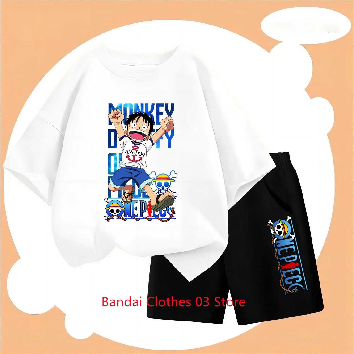 Children’s 2D One Piece T-Shirt & Pants Set - Image 3