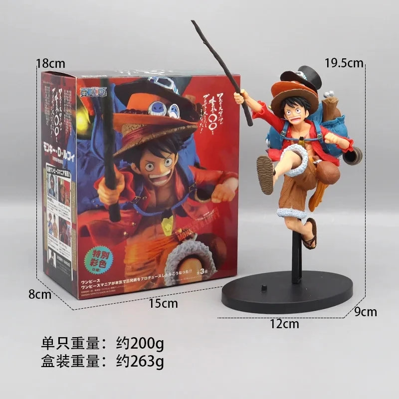 17cm One Piece Running Sabo, Ace & Luffy Anime Figure - Image 5