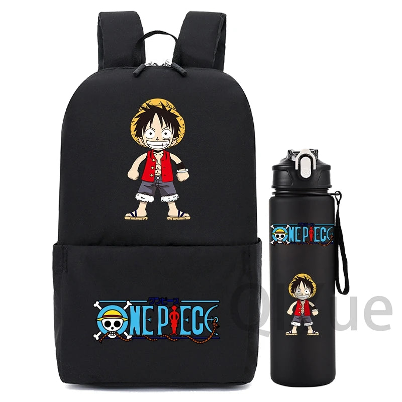 2Pcs/Set One Piece Backpack with 750ml Water Bottle - Image 16