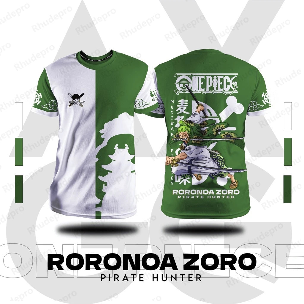 One Piece 2024 Men’s Summer New 3D Round Neck T-Shirt - Image 4