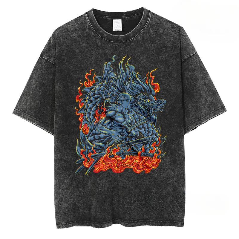 Men’s and Women’s Zoro Y2K Harajuku High Street Anime T-Shirts - Image 8