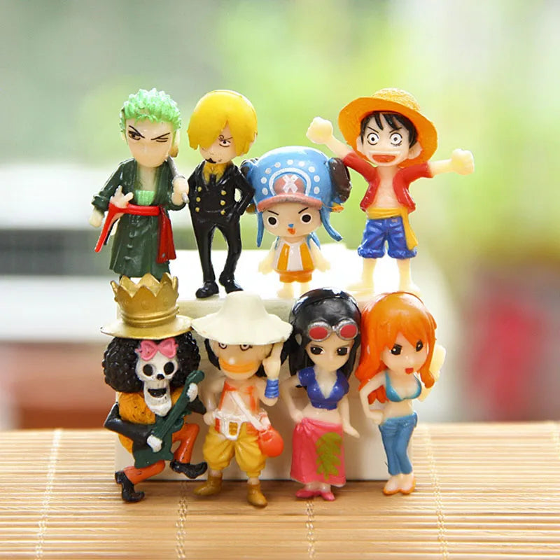 8pcs/set Anime One Piece Cute Action Figure Toy - Image 4