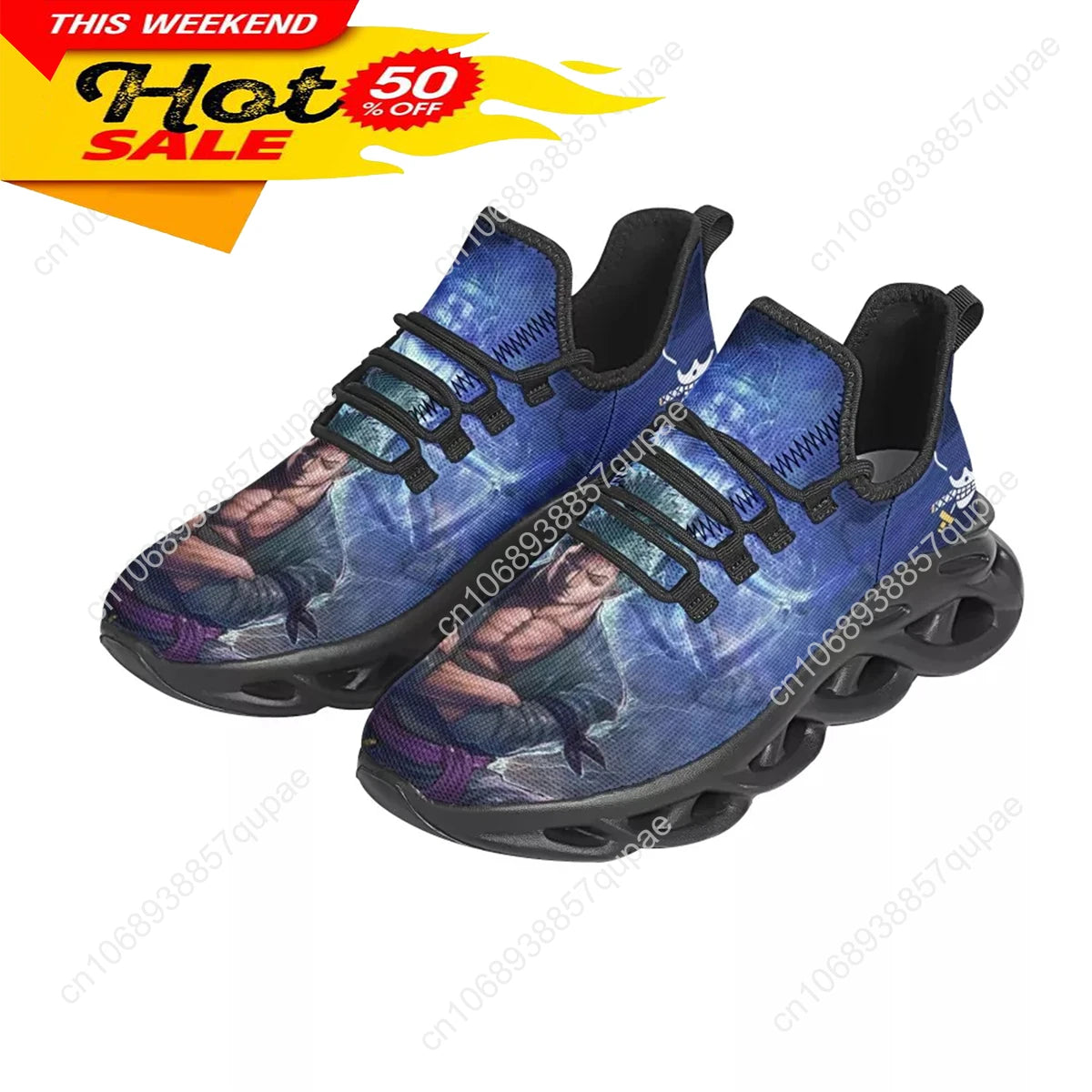 Japanese Anime One Piece Zoro Pattern Sneakers