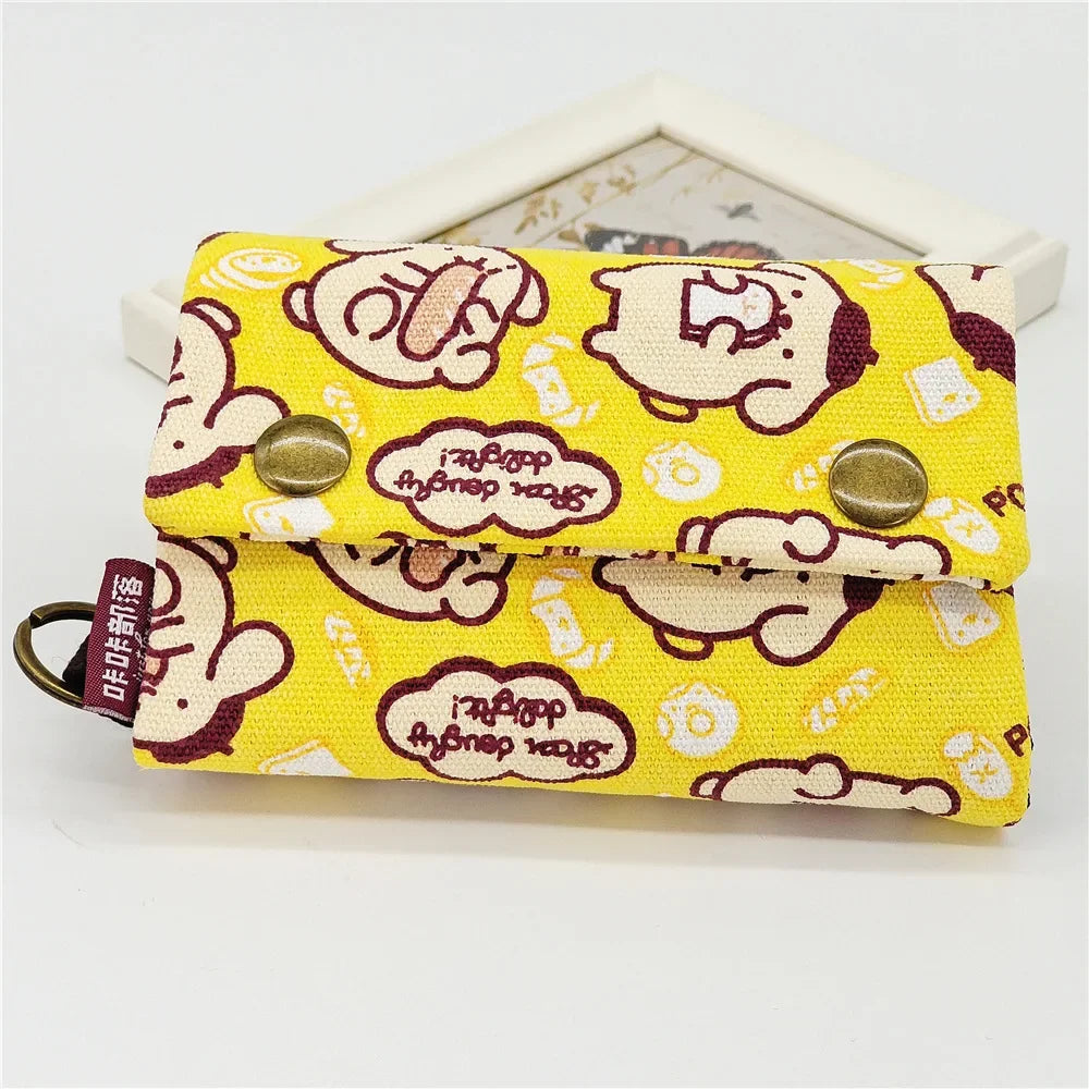 New Style One Piece Canvas Wallet - Image 4