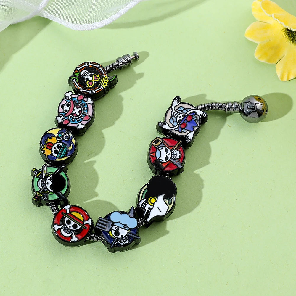 One Piece Anime Monkey D. Luffy Charms Bracelet - Image 4