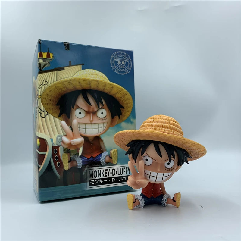 FigureCrazy One Piece FRANKY Q Laughing Out Sitting Cute Ver. PVC Action Figure - Image 8