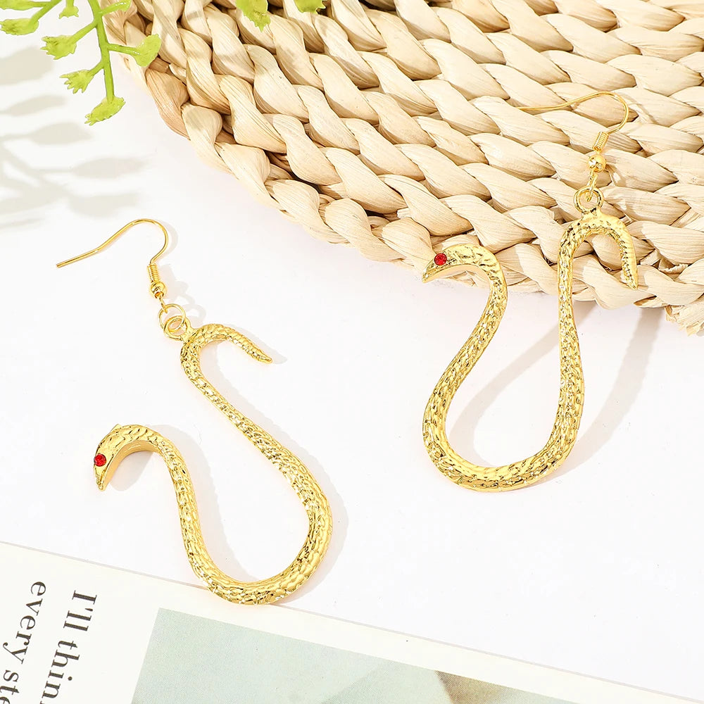 Cartoon Snake Pendant Earrings - Image 6
