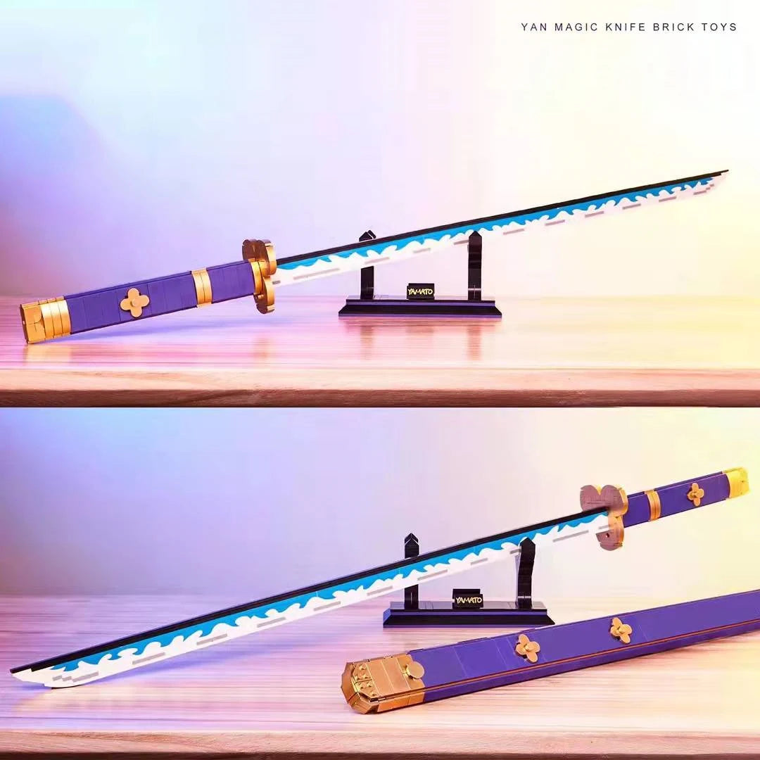 936PCS Anime Roronoa Zoro Sword Model Building Blocks - Image 2