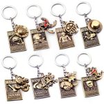 Anime One Piece Wanted Poster Keychains