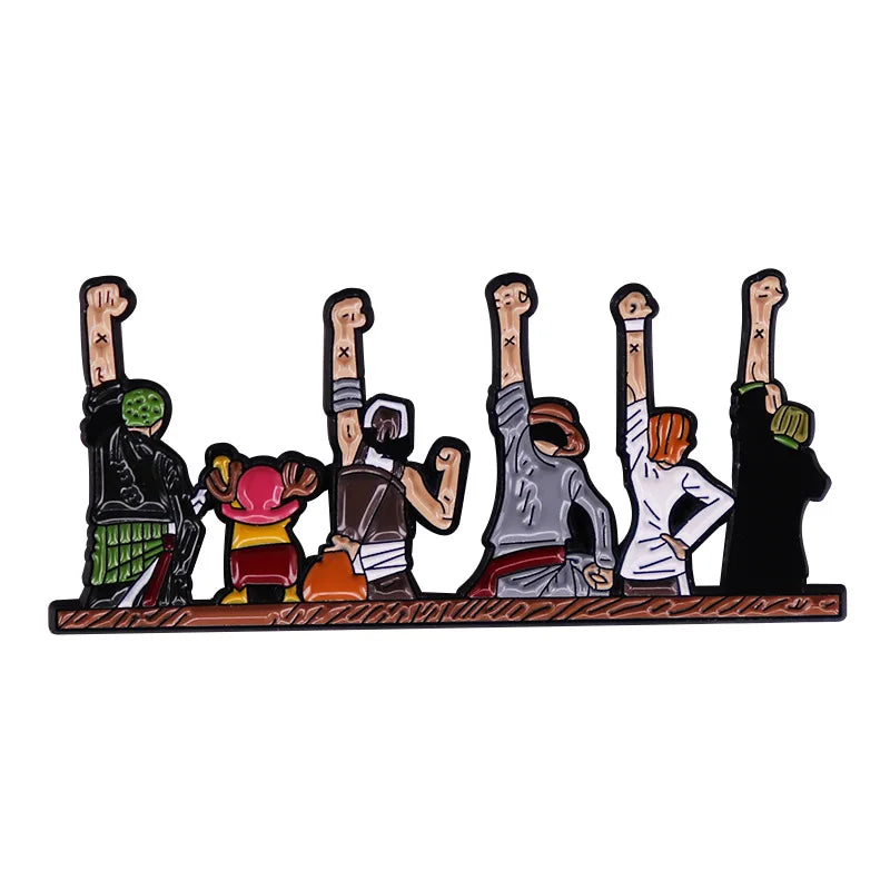 Anime One Piece Portgas·D· Ace Enamel Pins - Image 20