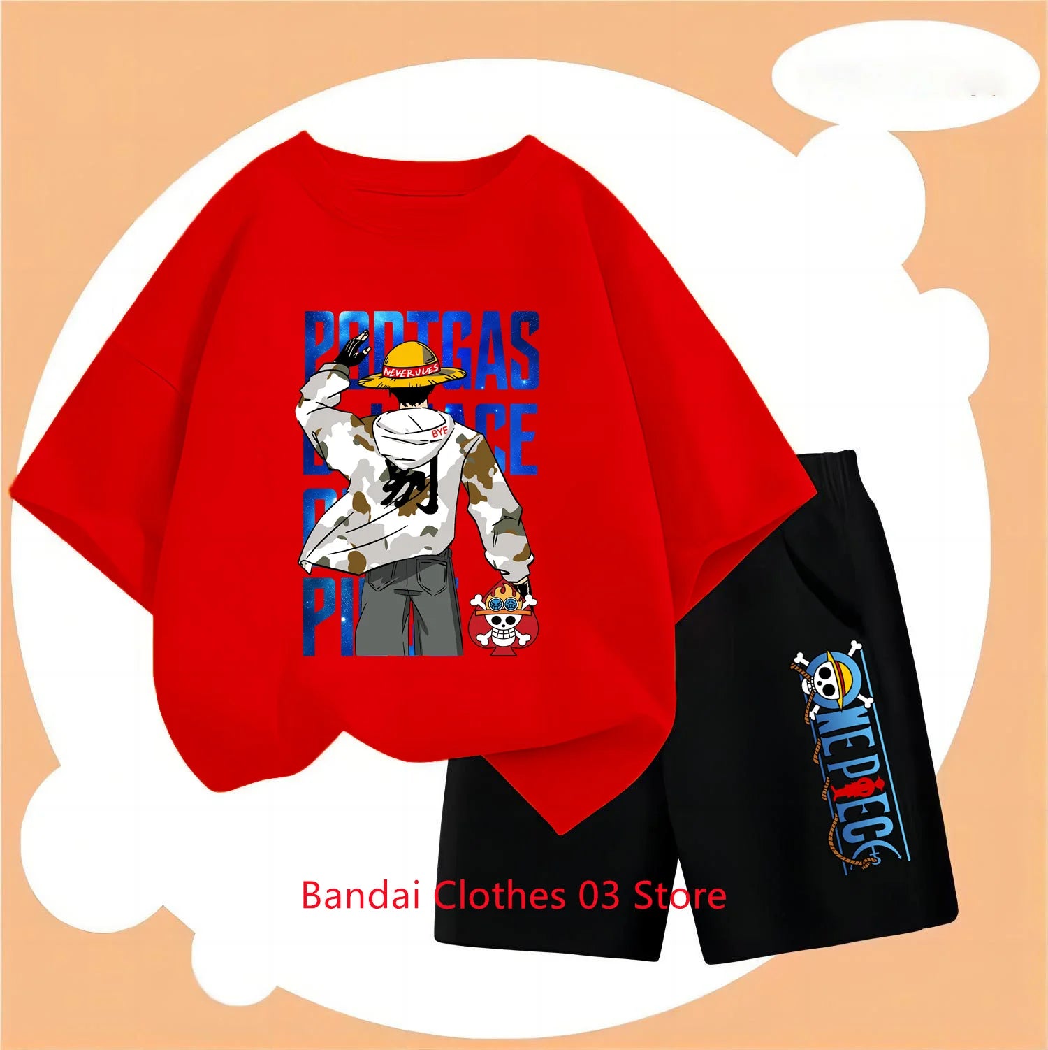 Children’s 2D One Piece T-Shirt & Pants Set - Image 18