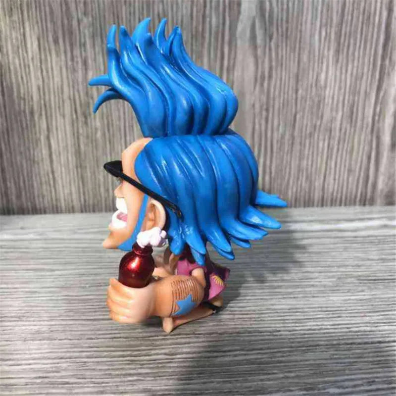 FigureCrazy One Piece FRANKY Q Laughing Out Sitting Cute Ver. PVC Action Figure - Image 2