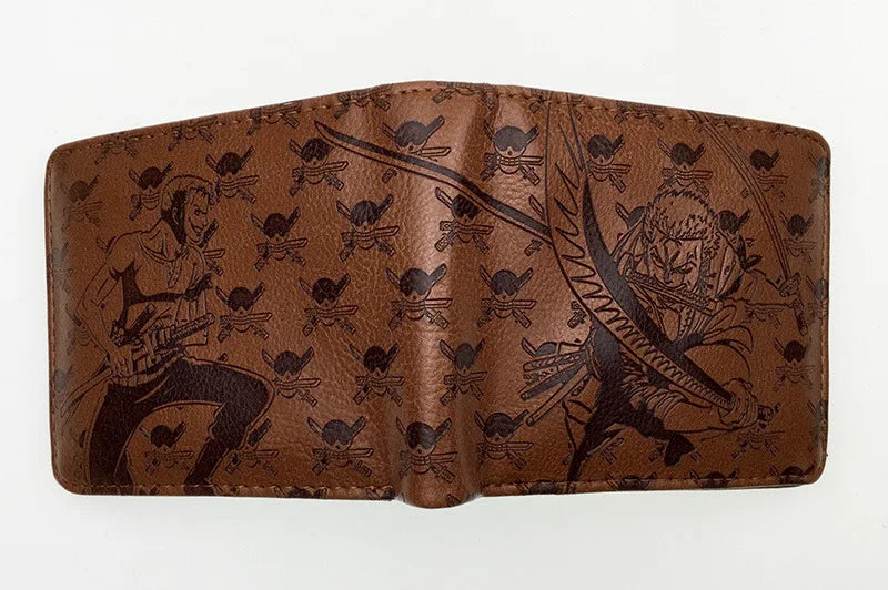 Anime One Piece Luffy & Zoro Embossed Short Wallet - Image 10