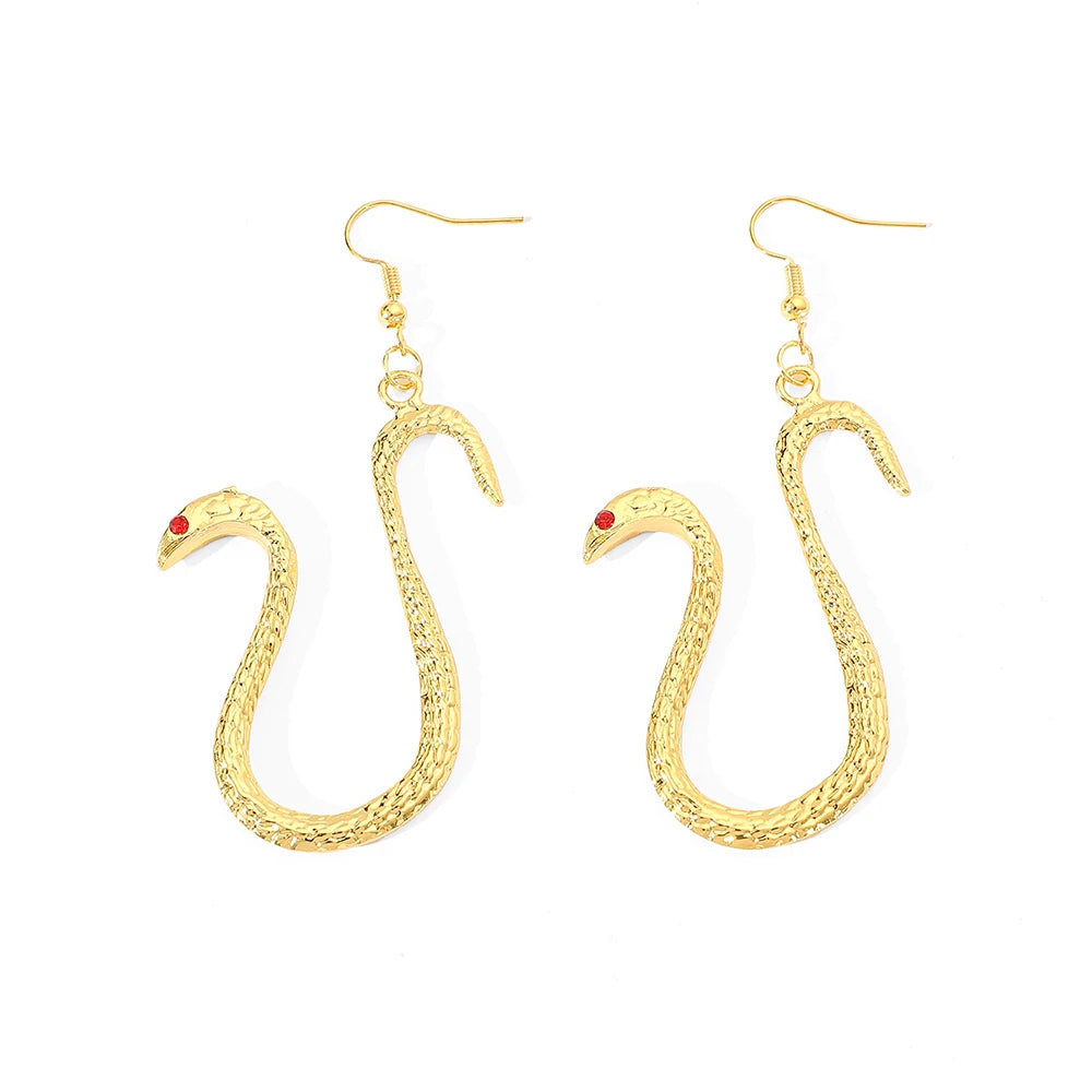 Cartoon Snake Pendant Earrings