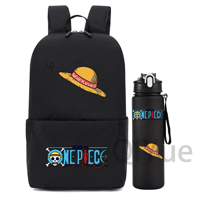 2Pcs/Set One Piece Backpack with 750ml Water Bottle - Image 7