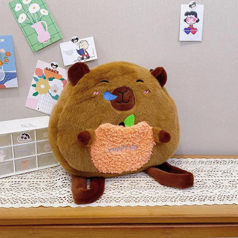 One Piece Adorable Capybara Cartoon Backpack - Image 8