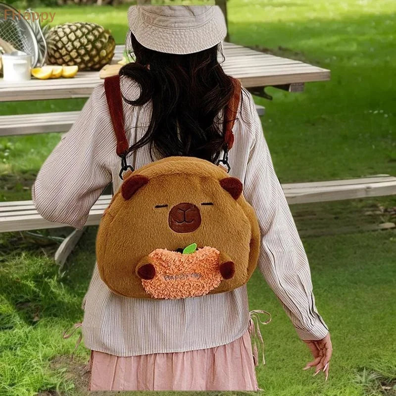 One Piece Adorable Capybara Cartoon Backpack - Image 6