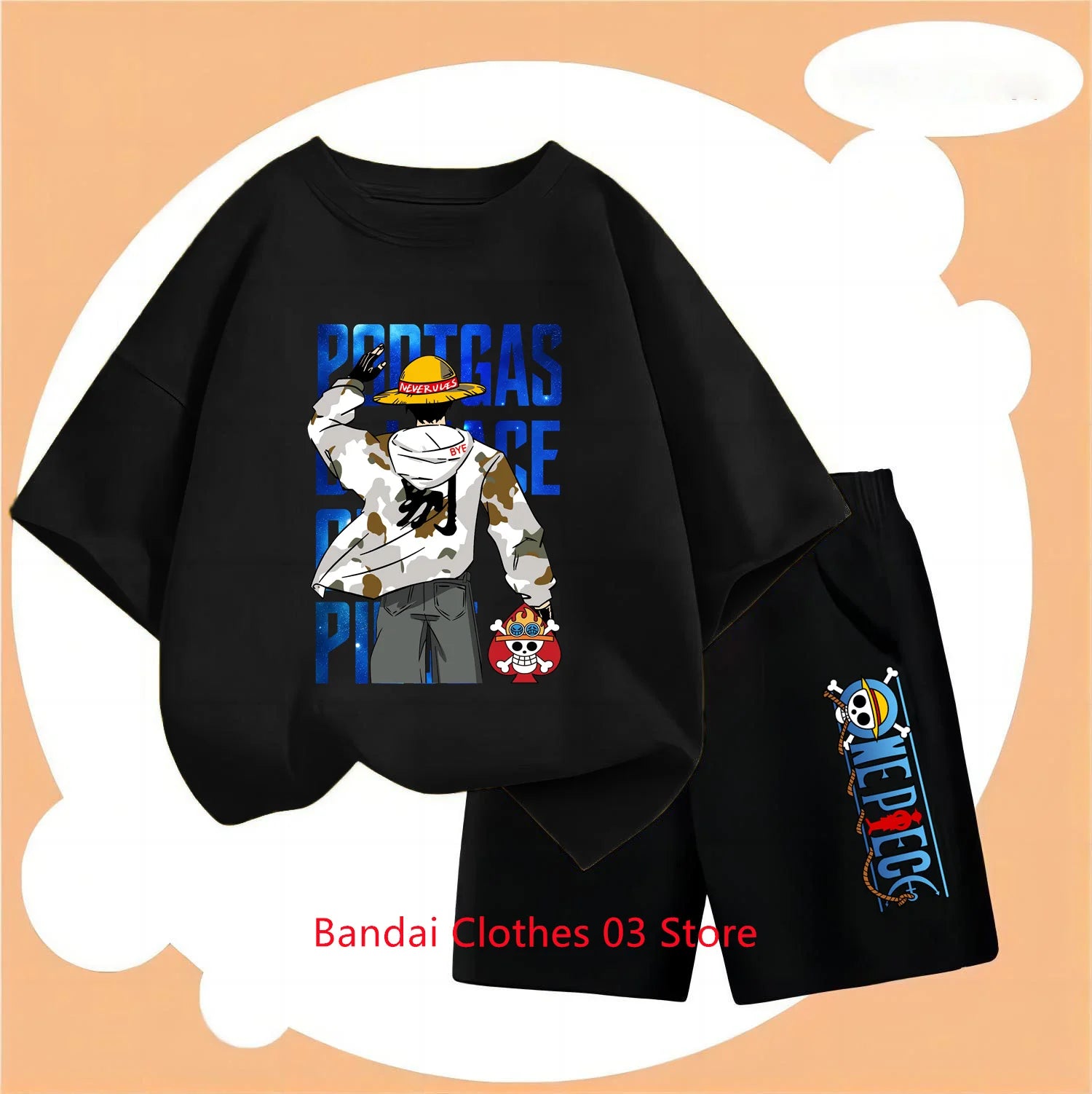 Children’s 2D One Piece T-Shirt & Pants Set - Image 8