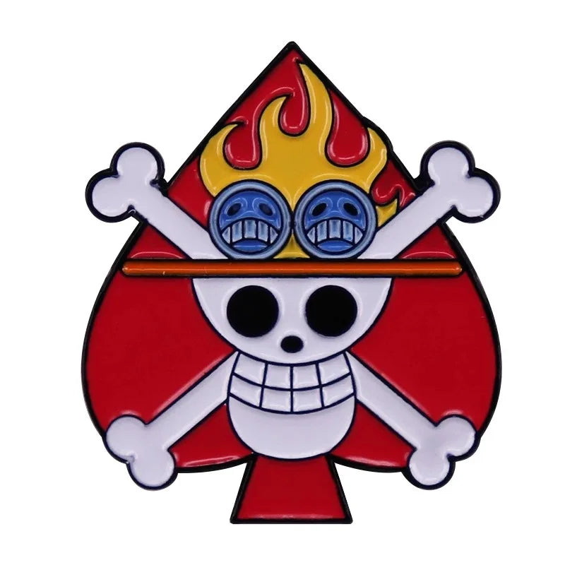 Anime One Piece Portgas·D· Ace Enamel Pins - Image 27
