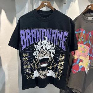 2025 Summer ONE PIECE Cartoon Anime Luffy Printed T-Shirt