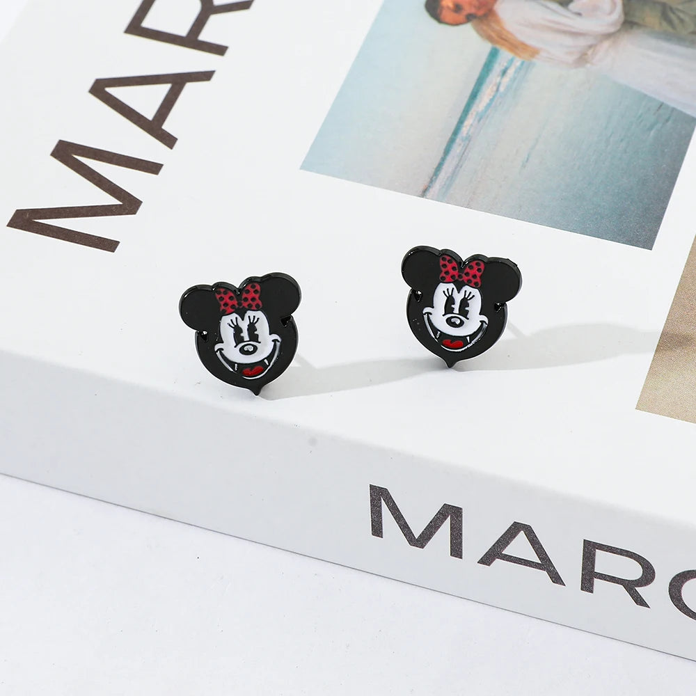 1 Pair Disney Mickey Mouse Cartoon Earrings - Image 5