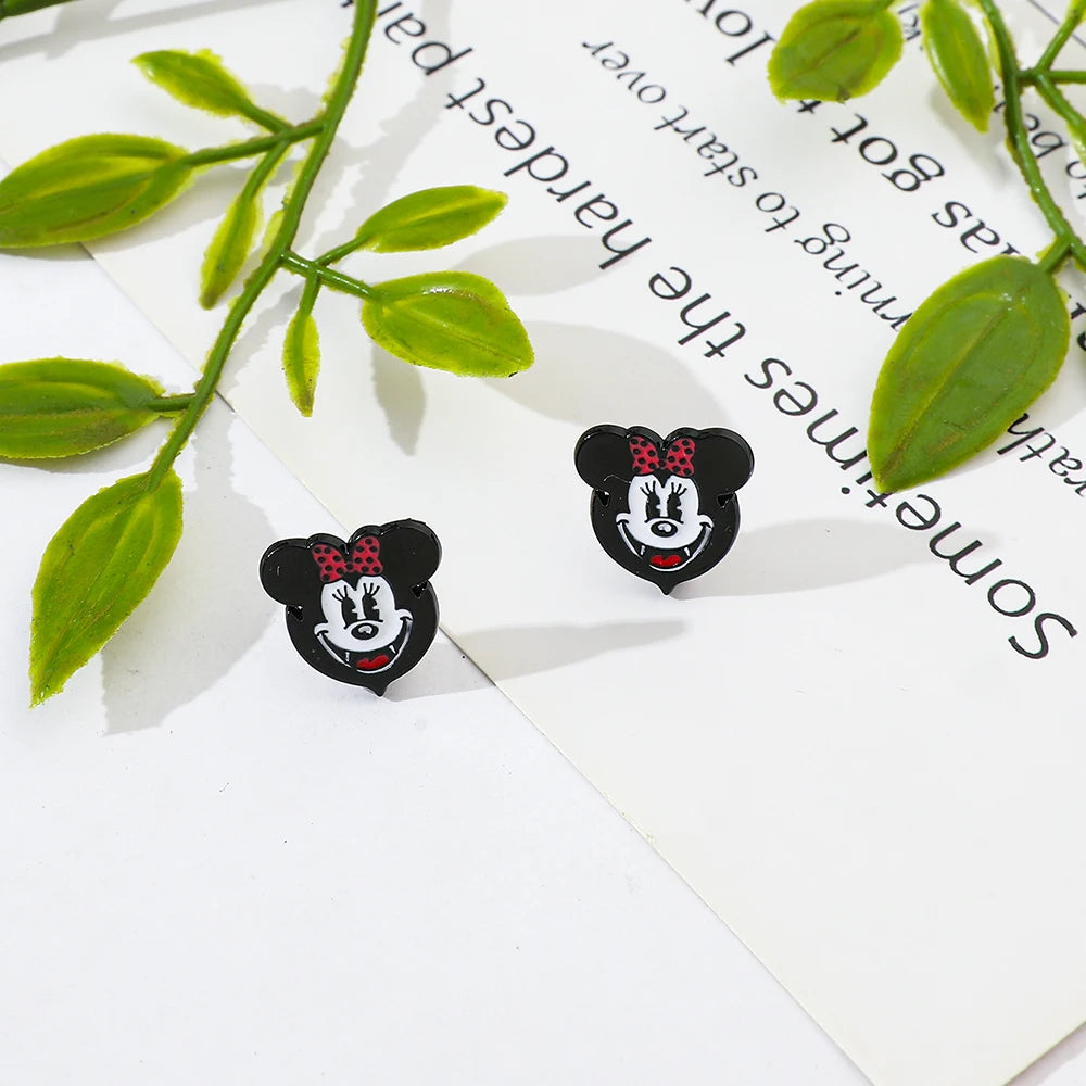 1 Pair Disney Mickey Mouse Cartoon Earrings - Image 4