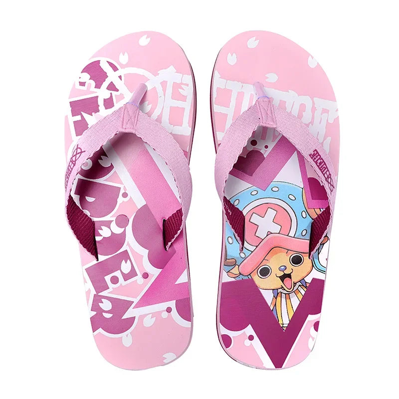 One Piece Anime Peripherals Kawaii Luffy, Chopper & Zoro Slippers - Image 17